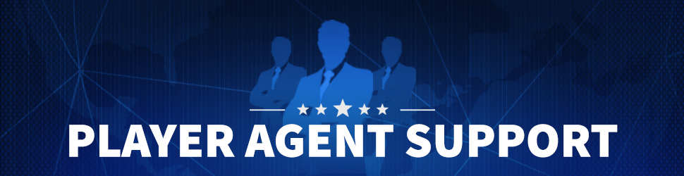 player agent support banner