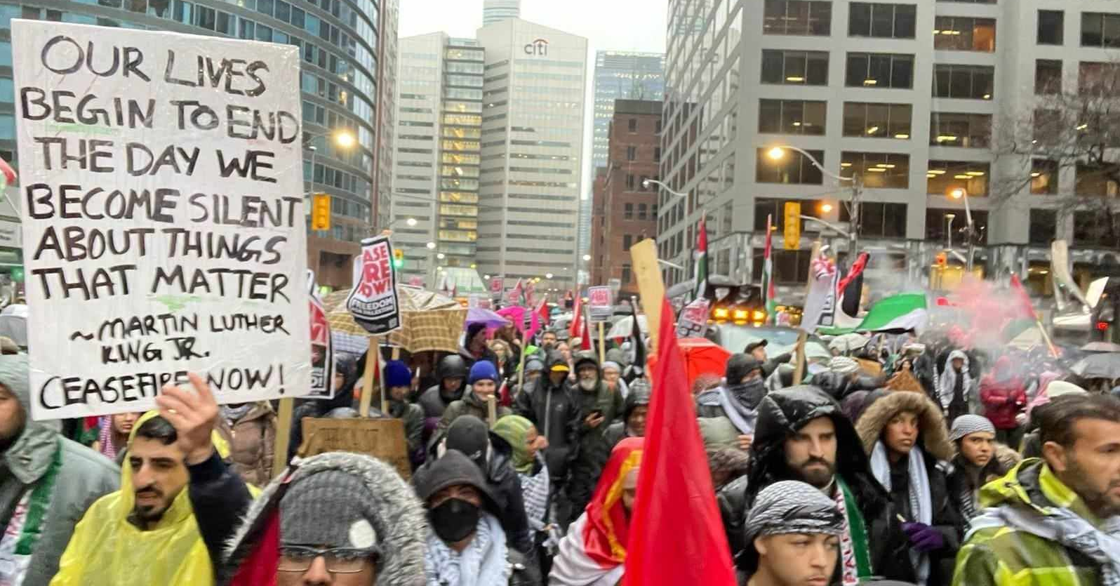 Canada dispatch: Toronto rally demands Canada support permanent ceasefire in Gaza